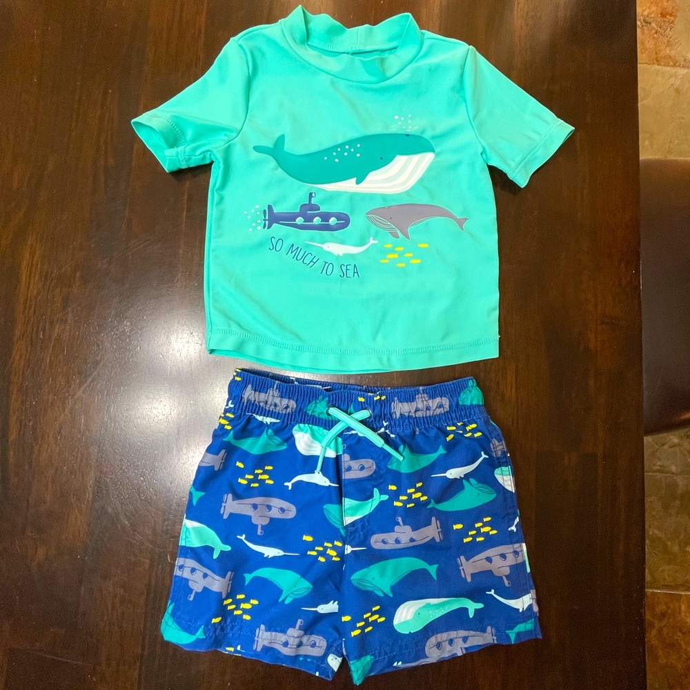 Carter’s ‘Just One You’ swimsuit set-shirt sleeve